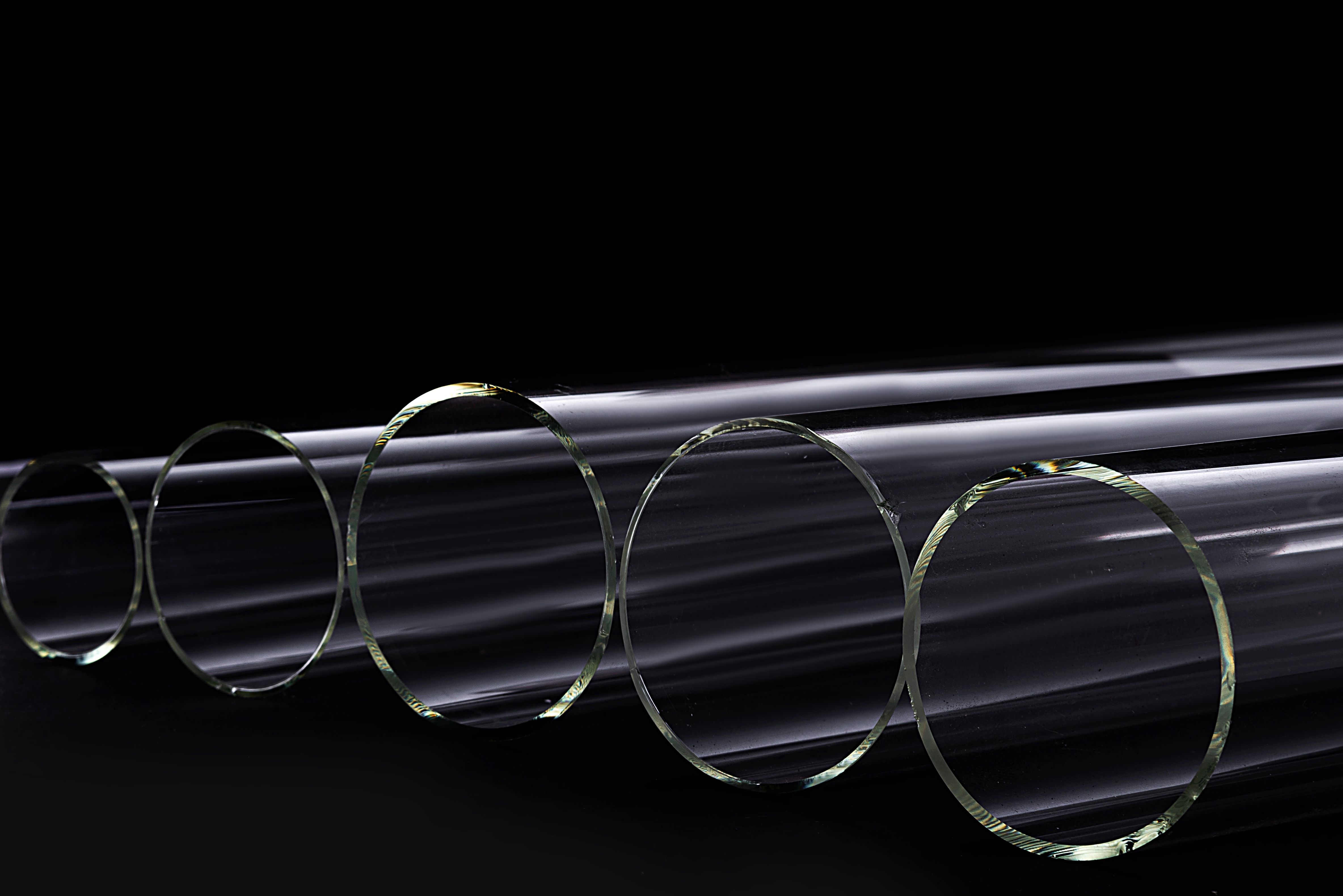 High borosilicate process glass